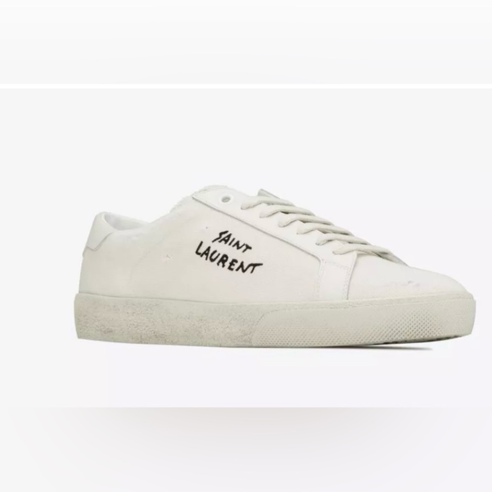 Saint Laurent Court Classic Distressed Sneaker